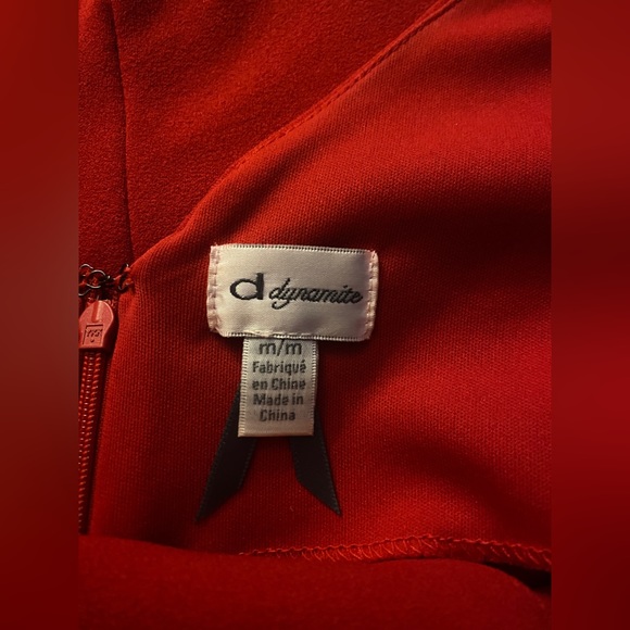 Dynamite Red Dress - size M - Picture 3 of 5